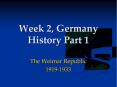 Week 2, Germany History Part 1 PowerPoint PPT Presentation