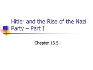 Hitler and the Rise of the Nazi Party 