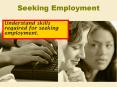 Seeking Employment PowerPoint PPT Presentation