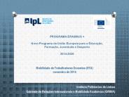 PROGRAMA ERASMUS   Novo Programa da Uni