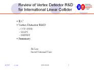 Review of Vertex Detector R