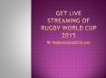 Rugby world cup 2015 schedule PowerPoint PPT Presentation