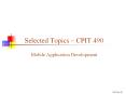Selected Topics  PowerPoint PPT Presentation