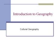 Introduction to Geography