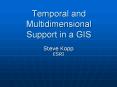 Temporal and Multidimensional Support in a GIS PowerPoint PPT Presentation