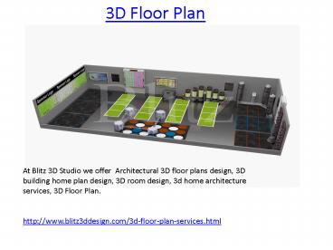 3D Floor Plan Services Provide Studio