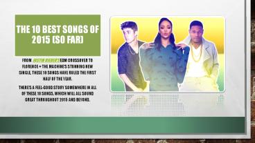 The 10 Best Songs of 2015