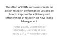 The effect of EFQM self-assessments on action research performance: Lessons on how to improve the efficiency and effectiveness of research on New Public Management PowerPoint PPT Presentation
