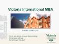 Victoria International MBA PowerPoint PPT Presentation