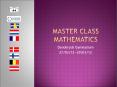 Master class Mathematics PowerPoint PPT Presentation