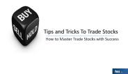 Know the Tricks of the Trade (1)