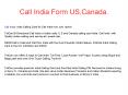 Call India PowerPoint PPT Presentation