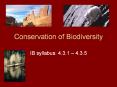 Conservation of Biodiversity PowerPoint PPT Presentation