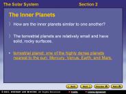 The Inner Planets