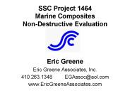 SSC Project 1464 Marine Composites Non-Destructive Evaluation