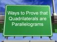 Ways to Prove that Quadrilaterals are Parallelograms PowerPoint PPT Presentation