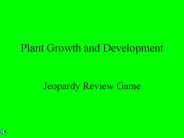 Plant Growth and Development