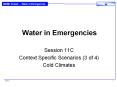 Water in Emergencies PowerPoint PPT Presentation