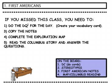 IF YOU MISSED THIS CLASS, YOU NEED TO: