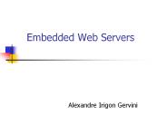 Embedded Web Servers