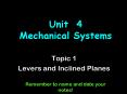 Unit 4 Mechanical Systems PowerPoint PPT Presentation