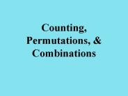 Counting, Permutations,