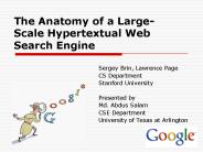 The Anatomy of a Large-Scale Hypertextual Web Search Engine