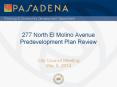 277 North El Molino Avenue Predevelopment Plan Review PowerPoint PPT Presentation
