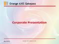 Orange AXIS Gatepass PowerPoint PPT Presentation