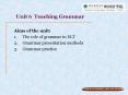 Unit 6 Teaching Grammar PowerPoint PPT Presentation