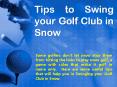 Winter Golf Swing Practice Routine PowerPoint PPT Presentation