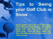 Winter Golf Swing Practice Routine