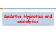Sedative Hypnotics and anxiolytics PowerPoint PPT Presentation
