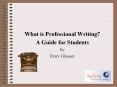What is Professional Writing? PowerPoint PPT Presentation
