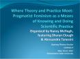Where Theory and Practice Meet: Pragmatist Feminism as a Means of Knowing and Doing Scientific Practice Organized by Nancy McHugh, featuring Sharyn Clough PowerPoint PPT Presentation