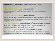 Communicative Competence (Canale and Swain, 1980)