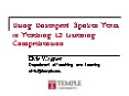 Using Unscripted Spoken Texts in Teaching L2 Listening Comprehension PowerPoint PPT Presentation