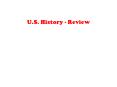 U.S.%20History%20-%20Review PowerPoint PPT Presentation
