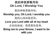 ???????? Oh Lord, I Worship You