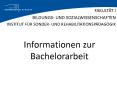 Informationen zur Bachelorarbeit PowerPoint PPT Presentation