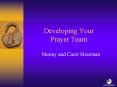 Developing Your Prayer Team PowerPoint PPT Presentation