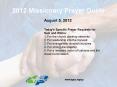 2012 Missionary Prayer Guide PowerPoint PPT Presentation