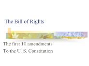 The Bill of Rights