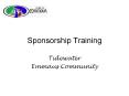 Sponsorship Training PowerPoint PPT Presentation