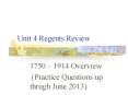 Unit 4 Regents Review PowerPoint PPT Presentation
