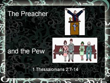 The Preacher   and the Pew
