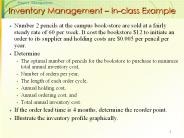 Inventory Management 