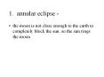 1. annular eclipse - PowerPoint PPT Presentation