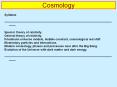 Cosmology PowerPoint PPT Presentation