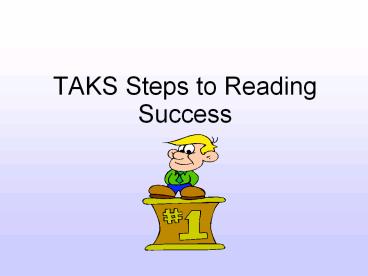 TAKS Steps to Reading Success